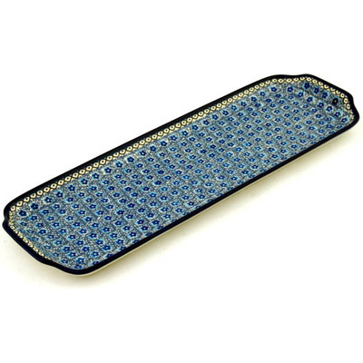Polish Pottery Platter with Handles 16&quot; Abra Cadabra