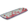 Polish Pottery Platter with Handles 16&quot; Spring Blossom Harmony UNIKAT