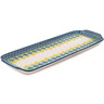 Polish Pottery Platter with Handles 16&quot; Summer Meadow