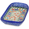 Polish Pottery Platter with Handles 7&quot; Blissful Daisy