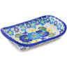 Polish Pottery Platter with Handles 7&quot; Endless Summer UNIKAT