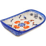 Polish Pottery Platter with Handles 7&quot; Spooky Town