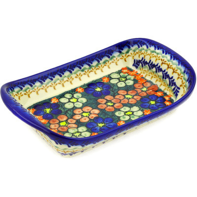 Polish Pottery Platter with Handles 9&quot;