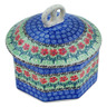 Polish Pottery Pretzel Jar 6&quot; Maraschino