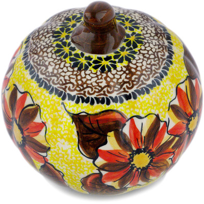 Polish Pottery Pumpkin Figurine 0&quot; Autumn Days UNIKAT