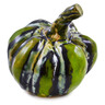 Ceramic Pumpkin Figurine 4&quot; Green