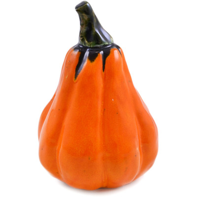 Ceramic Pumpkin Figurine 6&quot; Orange