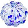 Glass Pumpkin Figurine 6&quot; Violet