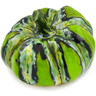 Ceramic Pumpkin Figurine 8&quot; Green