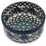 Polish Pottery Ramekin Bowl Blue Chicory