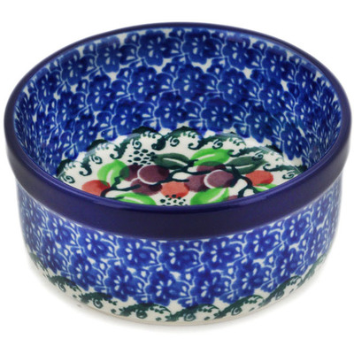 Polish Pottery Ramekin Bowl Cherries Jubilee