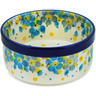 Polish Pottery Ramekin Bowl Flowers Under The Starry Sky