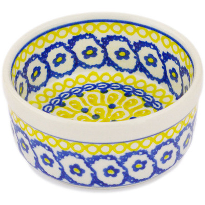 Polish Pottery Ramekin Bowl Happy Days