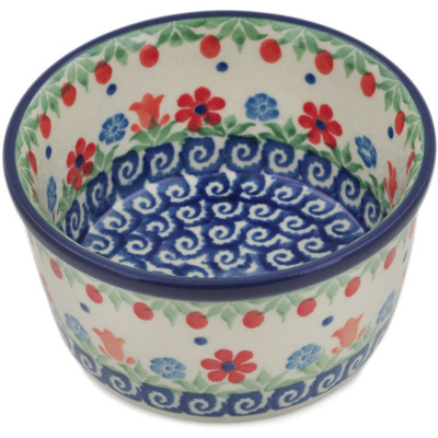 Polish Pottery Ramekin Bowl Small Babcia&#039;s Garden