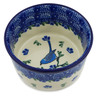 Polish Pottery Ramekin Bowl Small Baby Blue Bird