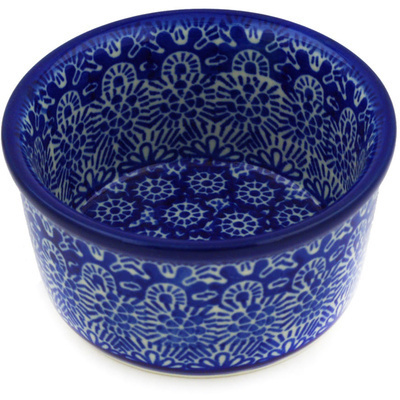 Polish Pottery Ramekin Bowl Small Baltic Blue