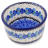 Polish Pottery Ramekin Bowl Small Blue Bud Sea