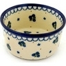 Polish Pottery Ramekin Bowl Small Blueberry Stars