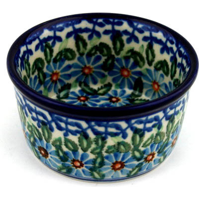 Polish Pottery Ramekin Bowl Small Cactus UNIKAT