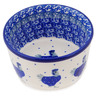 Polish Pottery Ramekin Bowl Small Cobalt Hen