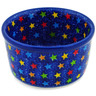 Polish Pottery Ramekin Bowl Small Colorful Star Show UNIKAT