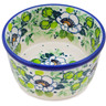 Polish Pottery Ramekin Bowl Small Daisies Wreath UNIKAT