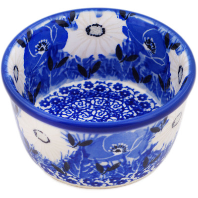 Polish Pottery Ramekin Bowl Small Dancing In The Rain UNIKAT