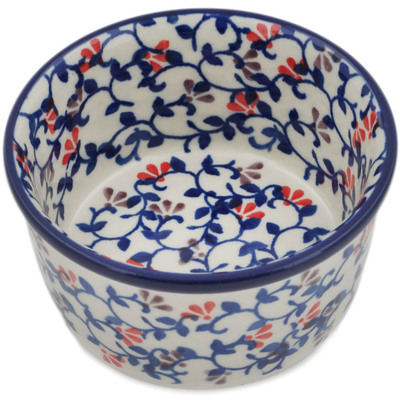 Polish Pottery Ramekin Bowl Small Endless Blue