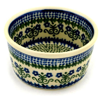 Polish Pottery Ramekin Bowl Small Fanciful Daisy