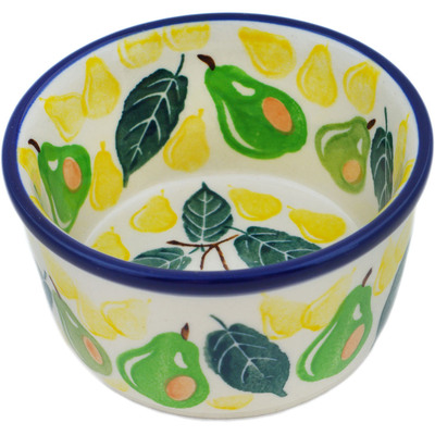 Polish Pottery Ramekin Bowl Small Fresh Pear
