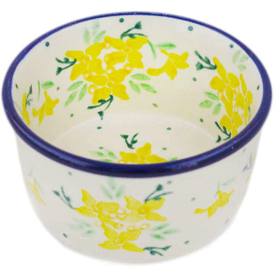 Polish Pottery Ramekin Bowl Small Goldie