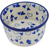 Polish Pottery Ramekin Bowl Small Heart Full