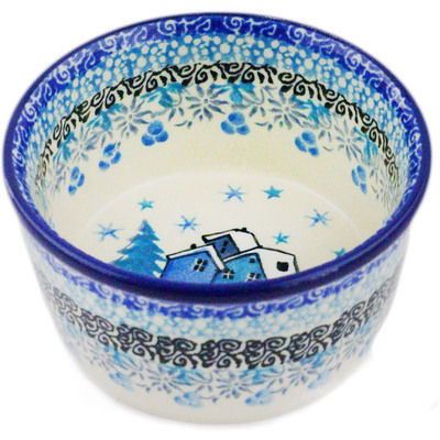 Polish Pottery Ramekin Bowl Small Magical Night UNIKAT
