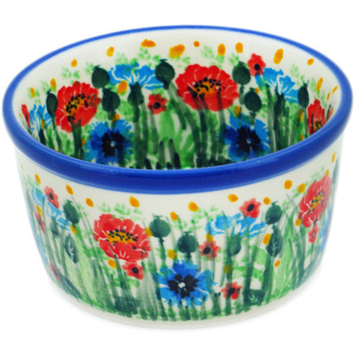 Polish Pottery Ramekin Bowl Small Meadow At Sunset UNIKAT