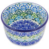 Polish Pottery Ramekin Bowl Small Ocean Tulips