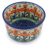 Polish Pottery Ramekin Bowl Small Peach Spring Daisy