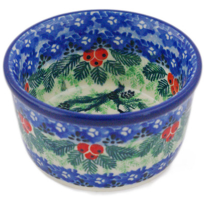 Polish Pottery Ramekin Bowl Small Perched UNIKAT