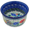 Polish Pottery Ramekin Bowl Small Polish Garden UNIKAT