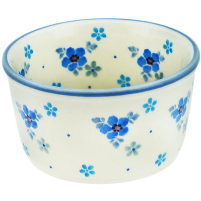 Polish Pottery Ramekin Bowl Small Soft Aqua