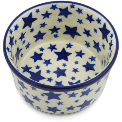 Polish Pottery Ramekin Bowl Small Starlight