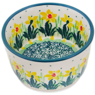 Polish Pottery Ramekin Bowl Small Summer Meadow