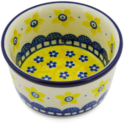 Polish Pottery Ramekin Bowl Small Sunshine