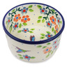 Polish Pottery Ramekin Bowl Small Verdant Hummingbird Spring UNIKAT