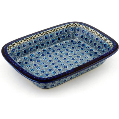 Polish Pottery Rectangular Baker 10" Abra Cadabra