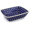Polish Pottery Rectangular Baker 10" America The Beautiful