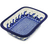 Polish Pottery Rectangular Baker 10" Eternal Winter