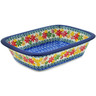 Polish Pottery Rectangular Baker 10&quot; Fall Vibes