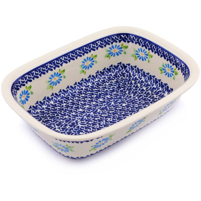 Polish Pottery Rectangular Baker 10"