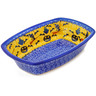 Polish Pottery Rectangular Baker 10" Halloween Evening