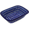 Polish Pottery Rectangular Baker 10" Midnight Stars
